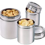 Cutii cilindrice, inox, 0,5   4,5 litri